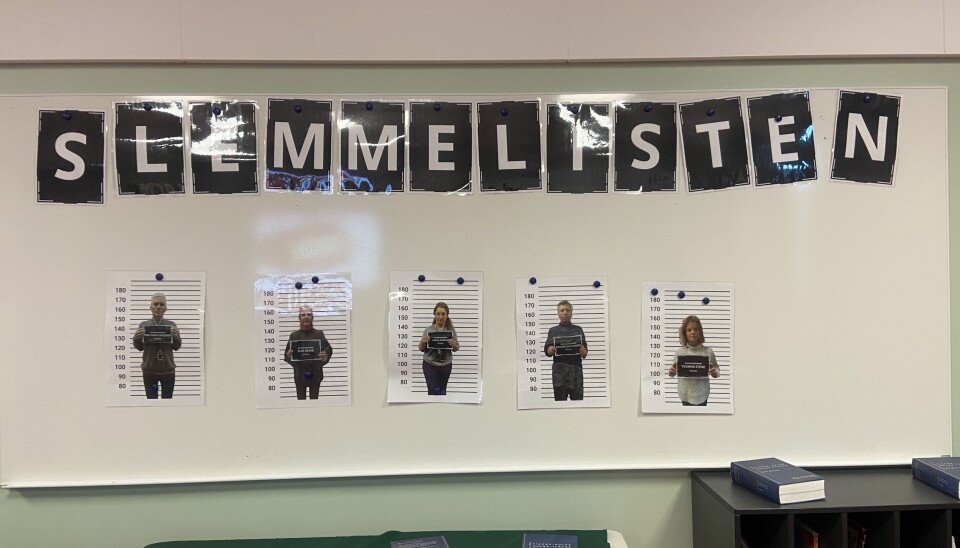 Slemmelisten med Pepperkakebanden i spissen ble stoppet av dyktige elever ved skolen. Julen er reddet