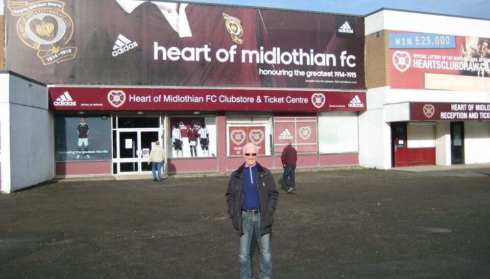 Tynecastle Stadium, hjemmebanen til den skotske klubben Hearts fra Edinburgh