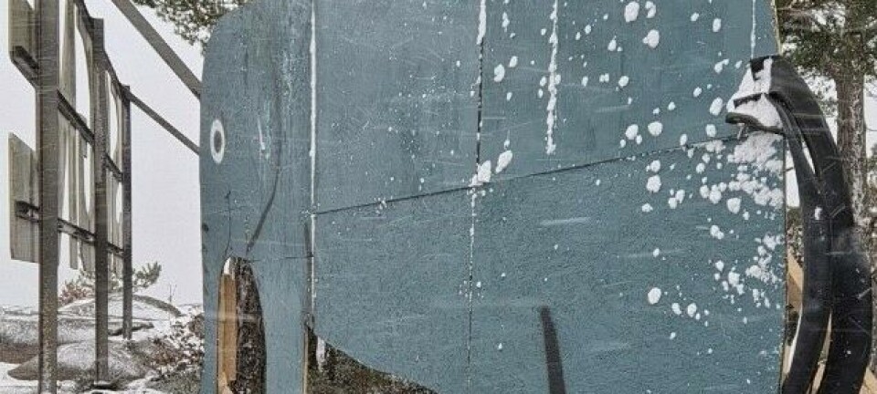 Elefant ved Søgne-skiltet