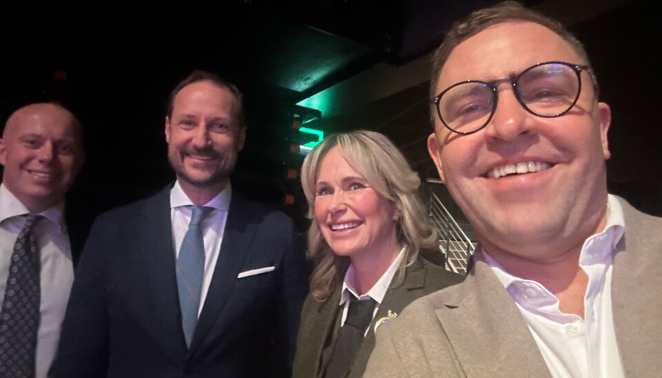 Dr.Dropin-sjef Kristoffer Angerer, kronprins Haakon, Oslo-ordfører Anne Lindboe og Mur i Sør-eier Tom Arne Aamodt