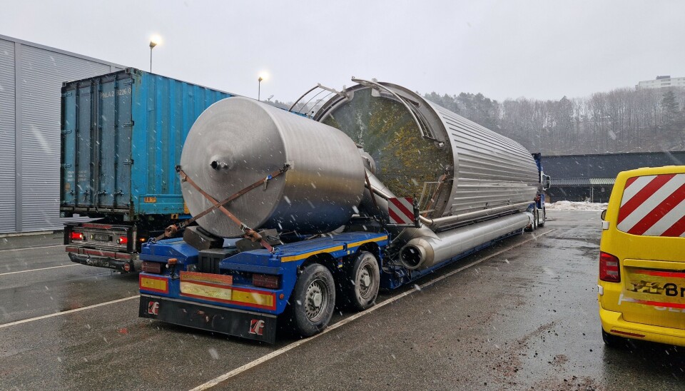 Utenladsk spesialtransport med feil plassering av kolli.