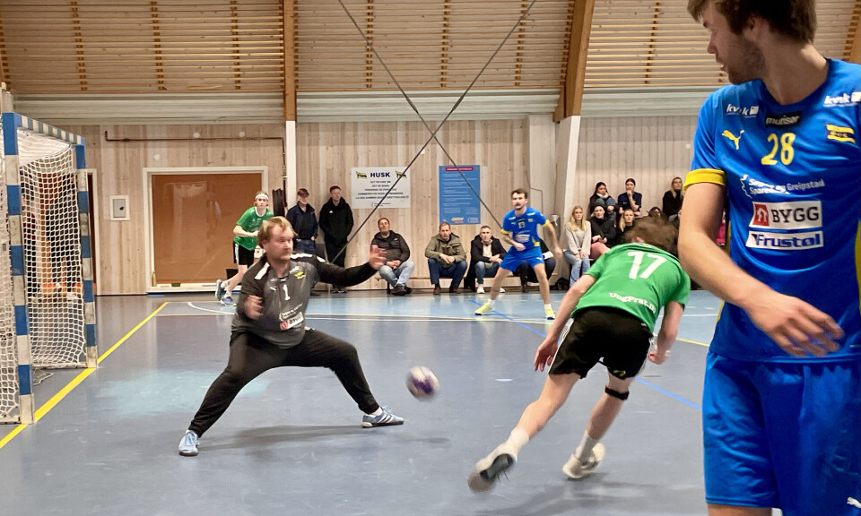 Tobias Dalen Krogstad med en av sine mange redninger.