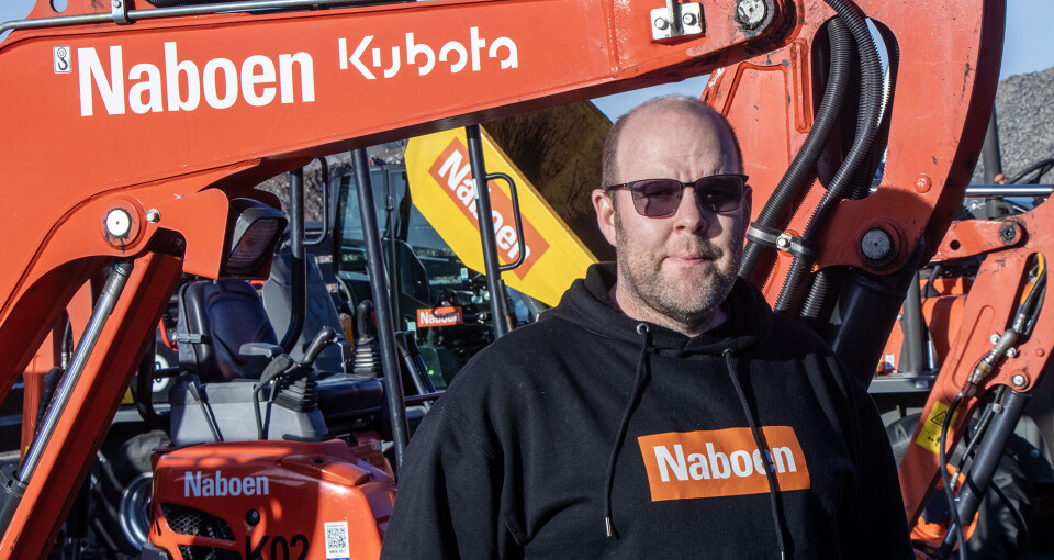 Lars Wilhelm Andersen er daglig leder i Naboen utleie Sør på toppen av Mjåvann industriområde.