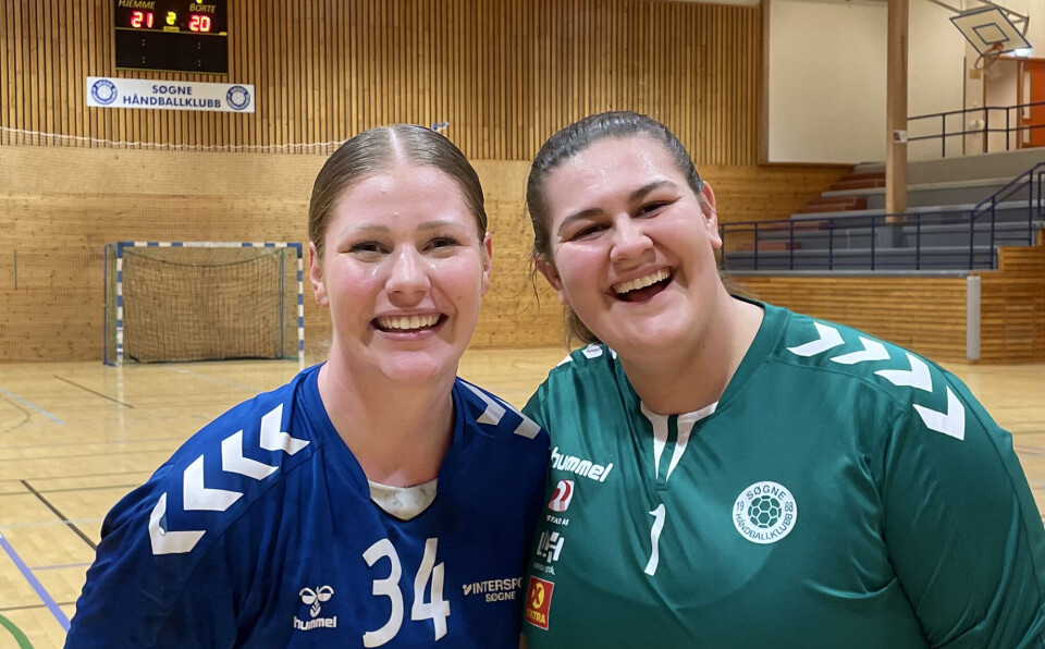 Emily Taxerås og Tomine B. Sørhus med viktige bidrag i sluttfasen av kampen.