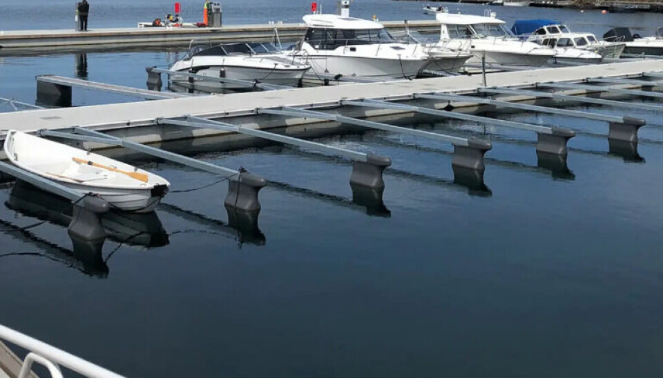 Bildet skal illustrere båtplasser, og er ikke tatt ved Heftenes.