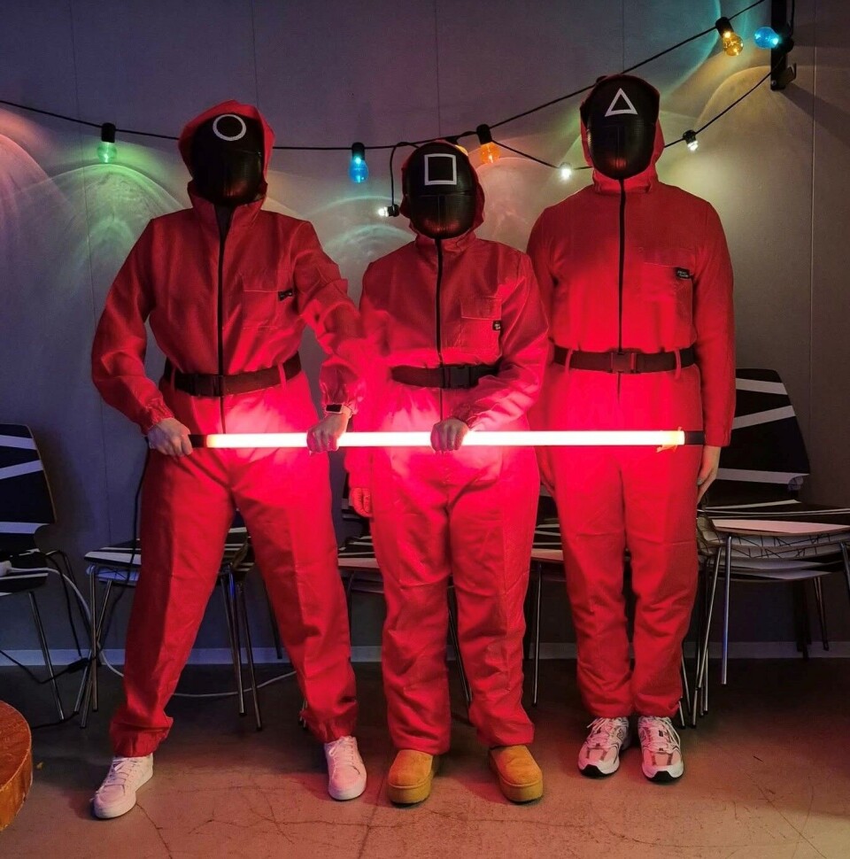 Forrige uke arrangerte fritidsklubben leker fra den populære Netflix-serien Squid Game.