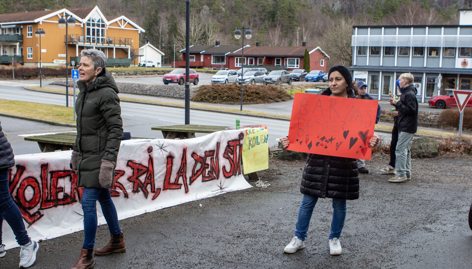 Aksjonerte med et klart budskap