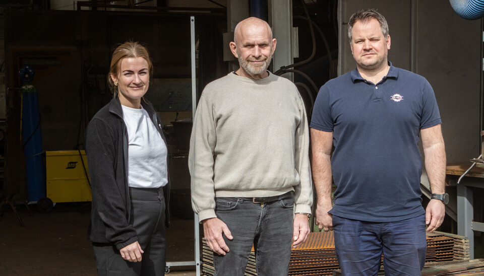 Prosjektleder i MT Mona Andersen Reinhardtsen, daglig leder i MT Jens Try og daglig leder i Ah-Tech Lars K. Haugstvedt