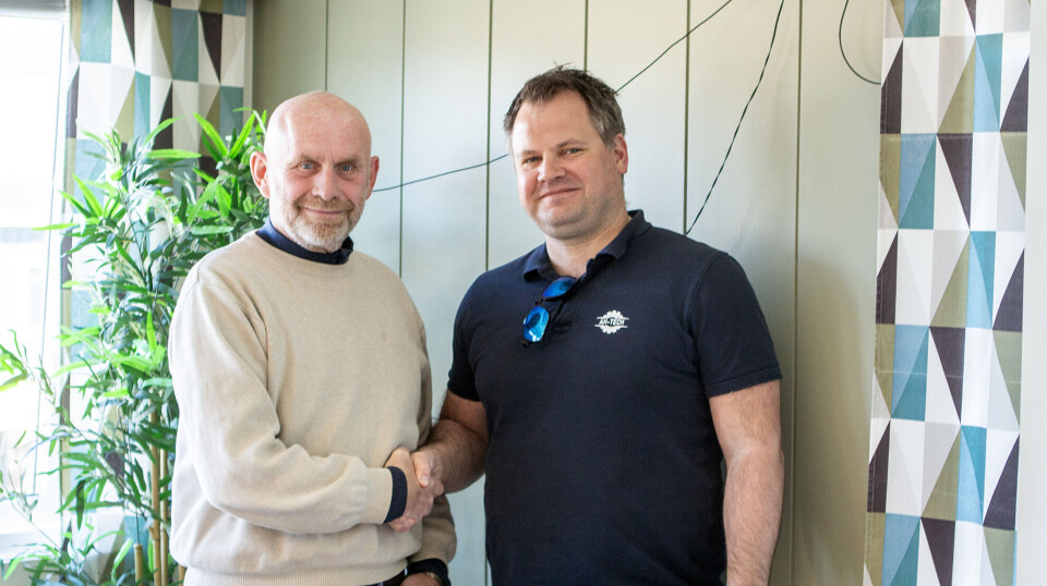 To daglige ledere skal samarbeide, Jens Try (t.v) og Lars K. Haugstvedt