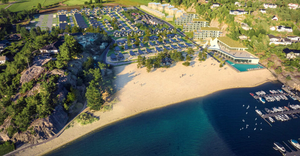 Illustrasjon, forslag til ny bebyggelse.