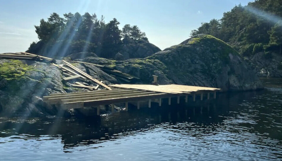 Indre Kjeøya fikk ny brygge i 2023