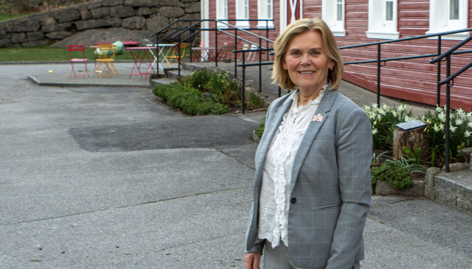 En åpen Ada Sofie Austegard holdt tirsdag foredrag på Søgne gamle prestegård.