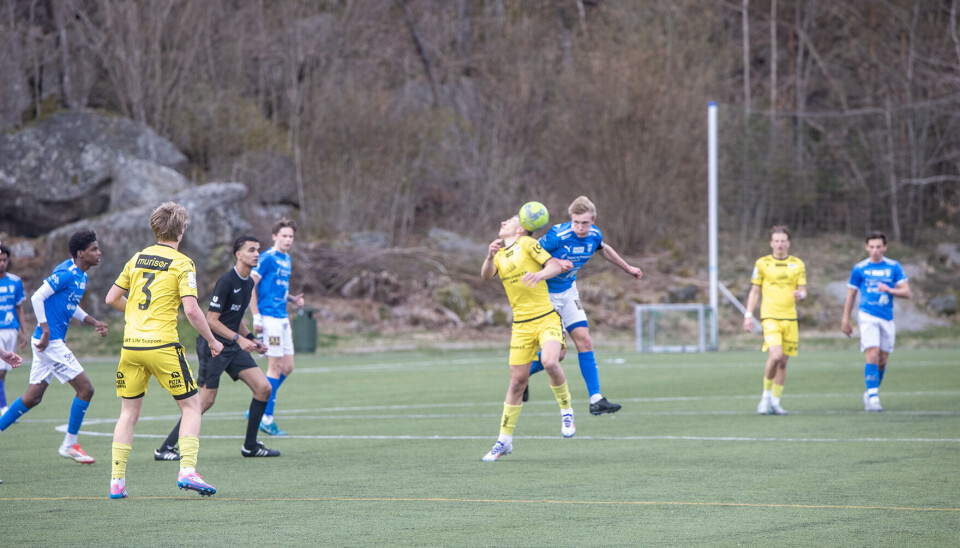 Kaptein Håkon Wiig Fjeld var banens beste spiller