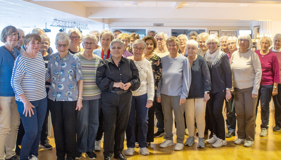 Søgne seniordans var godt representert i travparken denne ettermiddagen