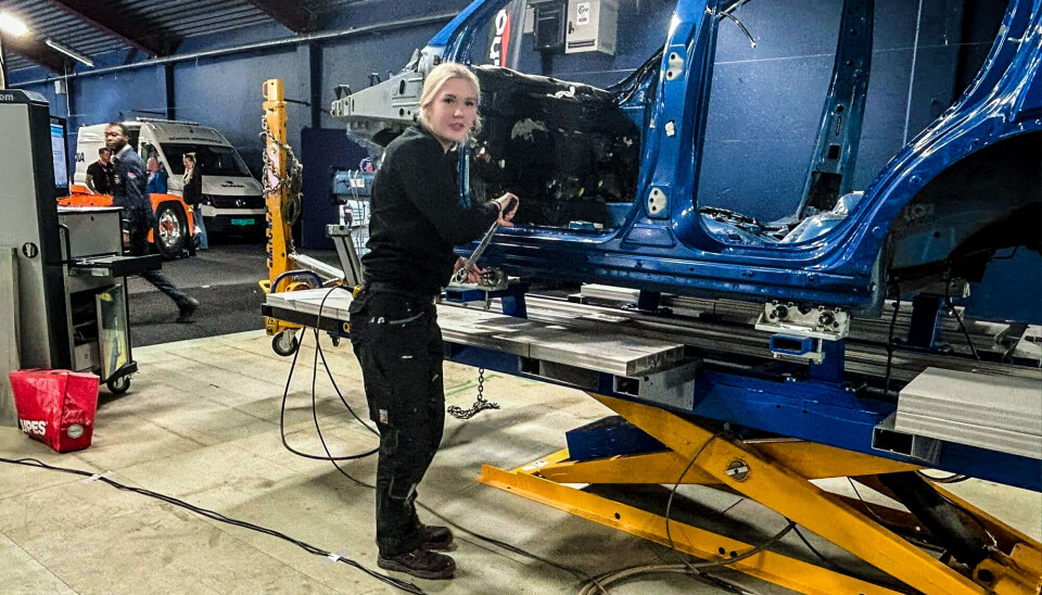 Cassandra Kristoffersen under en av finaleoppgavene i helgen.
