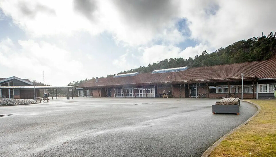 Deler av uteområdet ved Tinntjønn skole