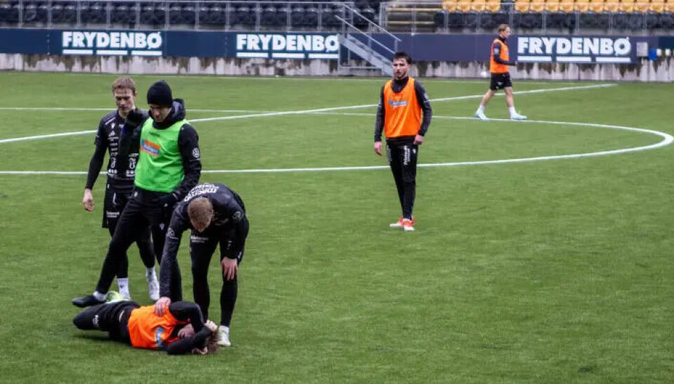Jonas Seim fikk seg også en trøkk på en Start-trening tidligere i år, men kom seg da raskt på beina igjen.