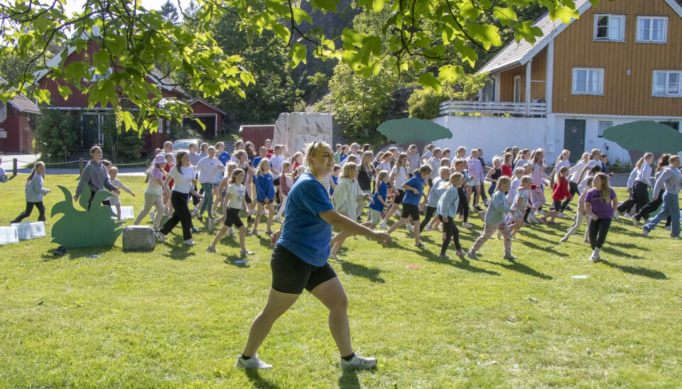 Pia Lieng Pettersen startet klubben i 2013. Her fra forberedelser til klubbens første forestilling i 2023