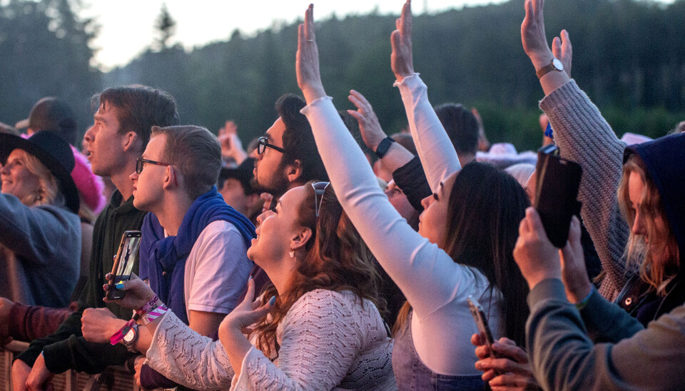 God stemning på festival i helgen