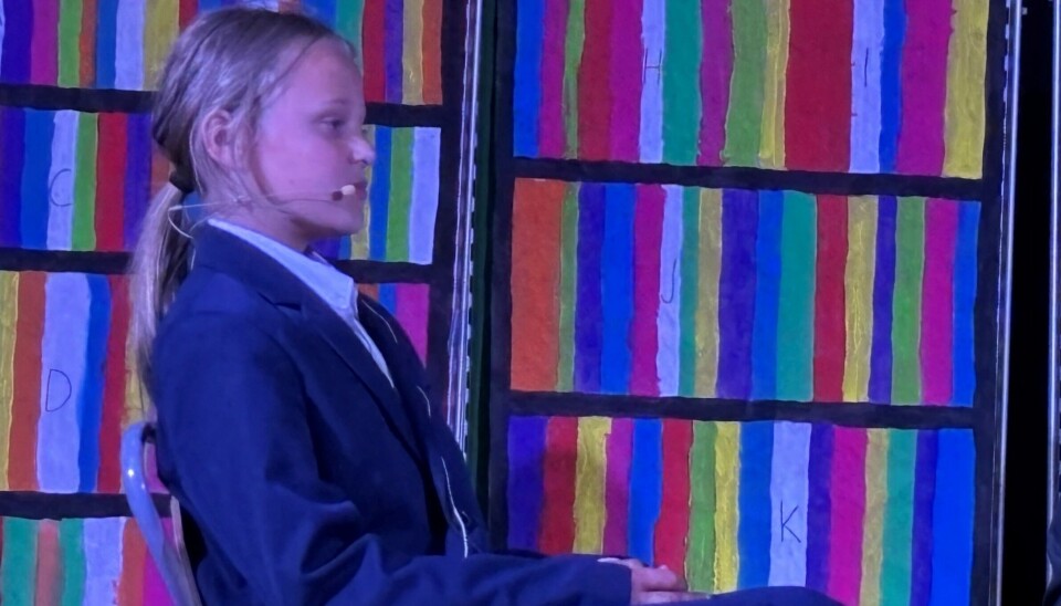 Vilde Esperås som ordfører Mathias Bernander