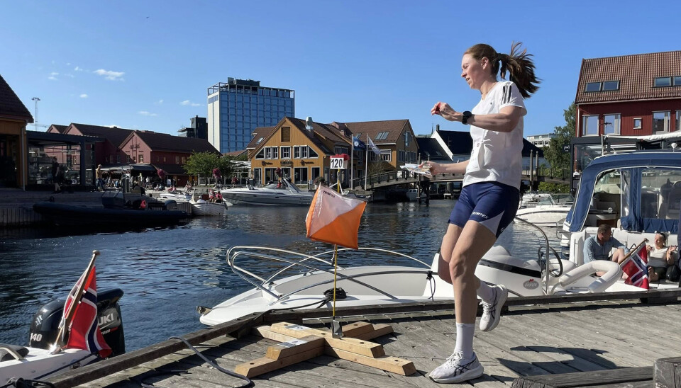 O-post på Fiskebrygga i Kristiansand.