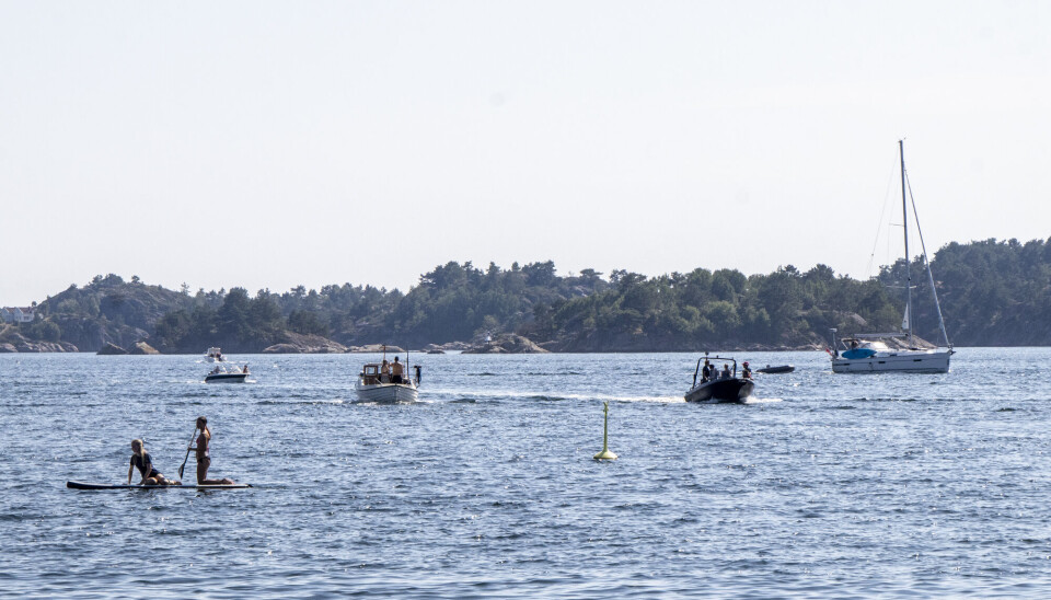 Sommerstemning på Høllefjorden.