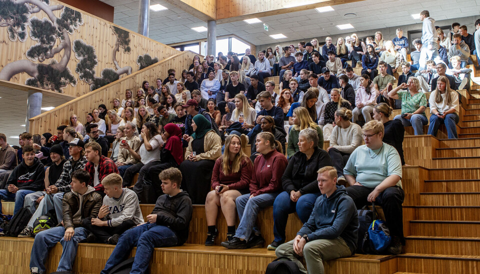 Debatten hadde tilhørere fra alle trinnene ved skolen