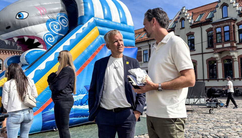 Jørgen Kristiansen og partileder Ulstein drømmer om et godt valg for KrF i landsdelen