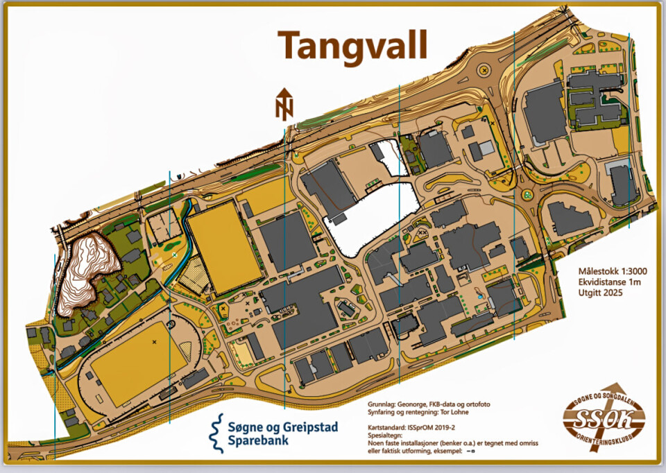 Nytt orienteringskart for Tangvall